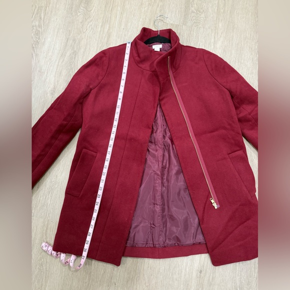 J. Crew Classic Red Pea Coat - Picture 5 of 6